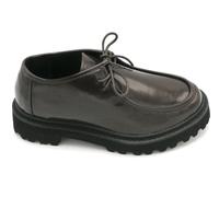 Francesco Milano D08-05a scarpa allacciata vernice marron fondo c/armato 3/4
