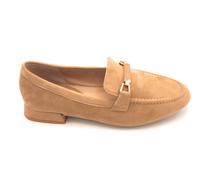 Francesco Milano G04-06c mocassino camoscio camel accessorio metal fondo gomma C