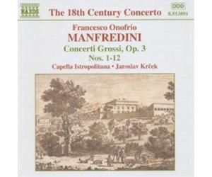 Francesco Onofrio Manfredini CONCERTI GROSSI OPUS 3 - NOS. 1 - 12 (CD) Album