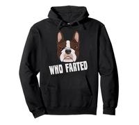 Francese Bulldog Amante Che scoreggiava Divertente Boston Terrier Felpa con Cappuccio