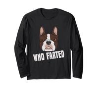 Francese Bulldog Amante Che scoreggiava Divertente Boston Terrier Maglia a Manica