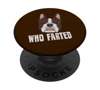 Francese Bulldog amante che scoreggiava divertente Boston Terrier PopSockets PopGrip Adesivo