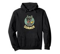 Francese Bulldog Estate Design Cartoon Frenchie Vintage Felpa con Cappuccio