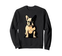 Francese Bulldog Face Black and Tan Dog Lover Art Felpa