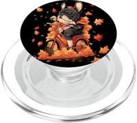 Francese Bulldog Frenchie Bicicletta Autunno Del Ringraziamento PopSockets PopGrip per MagSafe