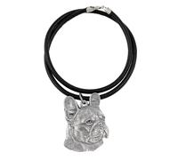 Francese Bulldog I - Collana Con Cane, Argentato Rimorchio per Hundefa