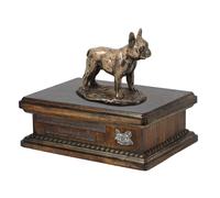 Francese Bulldog I Holzurne Con Uno Ritratto Art-Dog