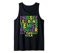 Francese Carnevale Frase New Orleans Parade Partito Tipografia Canotta