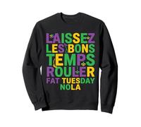 Francese Carnevale Frase New Orleans Parade Partito Tipografia Felpa