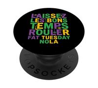 Francese Carnevale Frase New Orleans Parade Partito Tipografia PopSockets PopGrip Adesivo