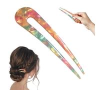 Francese Forks - Bastoncini 2 Pin Per Donne | Strumento Di Capelli Di Treccia Francese | Forcine Per Capelli A Forma Di U | Sticks For Buns | Per Tipi | Grande Forcina Enja