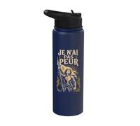 Francese Non ho paura di Giovanna d'Arco Stainless Steel Insulated Water Bottle