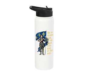 Francese Non ho paura. Sono nato per fare questo. Giovanna d'Arco Stainless Steel Insulated Water Bottle