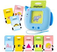 Francese Standard, Educativi Flashcards Parlanti, Amico Vocabolo Gioco 2-6 Anni, 400 Parole Giocattoli Montessori Apprendimento, Prescolari Giochi Educativi, Regali Bambini 2,3,4,5,6 (Blu, FR)