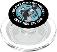 Francese Tiro con l'arco Compleanno nata nel 1970 Arciere PopSockets PopGrip per MagSafe