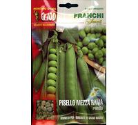 Franchi sementi sementi di qualità di piselli nani, mezza rama, rampicanti in confezioni varie (mezza rama rondo, 100 grammi)