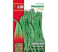 Franchi sementi semi di fagioli e fagiolini nani e rampicanti in confezioni varie (nano dolico dall'occhio, 100 grammi)