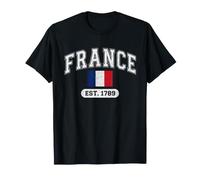 Francia 1789 Bandiera Nazionale Francese Vintage Emblema Maglietta