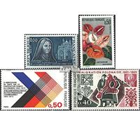Francia 1817,1818,1819,1820 (Completa Edizione) MNH ** MNH 1973 TheresUn, Fiore, RifugiUnti u.Un. (Francobolli per i Collezionisti) Piante/Funghi