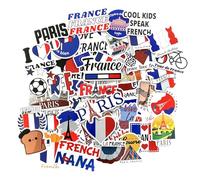 Francia Adesivi Parigi per Casco Moto, Valigia Vintage, Auto, Bici - Stickers Aesthetic France Accessori