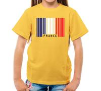 Francia Barre Stile Bandiera - T-Shirt - Francese Paris Paese Nato