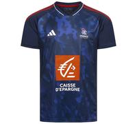 Francia FFHB Adidas Maglia Da Pallamano Uomo Blu Nuova