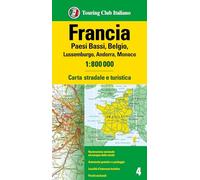 Francia. Olanda, Belgio, Lussemburgo, Andorra, Monaco 1:800.000. Carta stradale e turistica. Ediz. multilingue