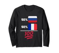 Francia Plus Russian Mix Flag Heritage Maglia a Manica