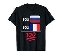 Francia Plus Russian Mix Flag Heritage Maglietta
