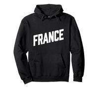 Francia Pride Testo Grafica Felpa con Cappuccio