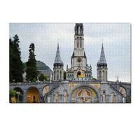 Francia Sanctuaire Notre Dame de Lourdes Puzzle 1000 Pezzi Adult Puzzle in Legno Gioco di Puzzle Souvenir Turismo Regalo