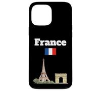 Francia souvenir Torre Eiffel Arc De Triomphe bandiera francese Custodia per iPhone 13 Pro Max