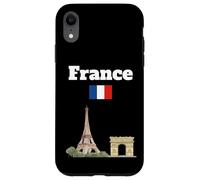Francia souvenir Torre Eiffel Arc De Triomphe bandiera francese Custodia per iPhone XR