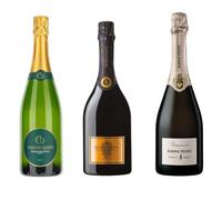 Franciacorta DOCG | Set Regalo 3 Bottiglie | Antica Fratta Cuvée Real | Barone Pizzini Golf | Villarquata Brut | Idee Regalo Natale | Selezione Mista di Bollicine Pregiate
