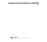 Francine Weinberg U.S. History (Tascabile) Get Ready for Social Studies