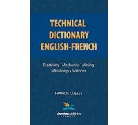Francis Cusset Technical Dictionary (Tascabile)