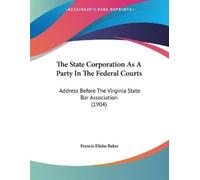 Francis Elisha B The State Corporation As A Party In The Federal Co (Tascabile)