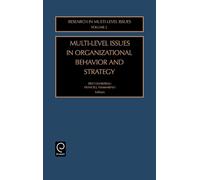 Francis J. Yamm Multi-Level Issues in Organizational Behavior (Copertina rigida)