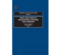 Francis J. Yammar Multi-Level Issues In Organizational Behav (Copertina rigida)