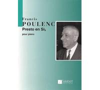 Francis Poulenc Presto En Sib Pour Piano (Sheet Music)