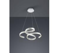 FRANCIS SOSPENSIONE LED 48W 5600lm, 3000K VORTICI ALLUMINIO SATINATO CON REGOLAZIONE INTENSITA' CON INTERRUTTORE D.72CM