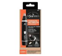 FRANCK PROVOST - 0579 - Rifinitore per naso e orecchie Barb'Xpert - Alimentazione a batteria - Nero