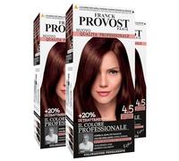 Franck Provost Tinta Permanente Riutilizzabile per Capelli con Trattamento di Bellezza Colorazione Professionale e Copertura Ottimale a Lunga Durata Colore 4.5 Castano mogano - 3 Tinte