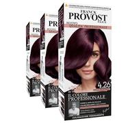Franck Provost Tinta Permanente Riutilizzabile per Capelli con Trattamento di Bellezza Colorazione Professionale Copertura Ottimale Lunga Durata Colore 4.26 Viola profondo - 3 Tinte