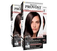Franck Provost Tinta Permanente Riutilizzabile per Capelli con Trattamento di Bellezza Colorazione Professionale e Copertura Ottimale a Lunga Durata Colore 3.0 Castano scuro - 3 Tinte