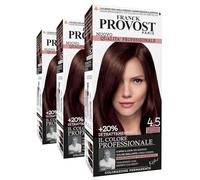 Franck Provost Tinta Permanente Riutilizzabile per Capelli con Trattamento di Bellezza Colorazione Professionale e Copertura Ottimale Lunga Durata Colore 4.5 Castano mogano - 3 Tinte