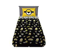 Franco Biancheria da letto per bambini, set di lenzuola super morbide, 3 pezzi per letto matrimoniale, motivo: Minions di Cattivissimo Me, le stampe possono variare
