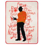Franco Collectibles - Coperta horror super morbida in micro raschel, motivo Halloween Nightmare on Elm Street, 116,8 x 152,4 cm, prodotto con licenza ufficiale