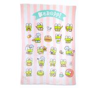 Franco Collectibles Keroppi Foodie Bedding - Coperta super morbida, 157,5 x 228,6 cm, prodotto con licenza ufficiale)