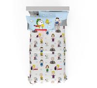 Franco Collectibles Peanuts Snoopy Bedding Super Soft Cozy Microfiber 3 Piece Twin Sheet Set, (Officially Licensed Product)